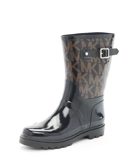 black michael kors rain boots|michael kors rain boots sale.